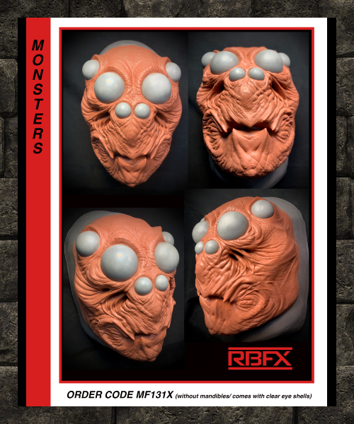 MF131X (WITHOUT MANDIBLES) - MONSTER/ SPIDER/ CREATURE/ ALIEN - Foam Latex