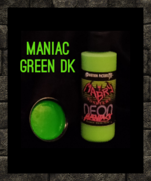 Neon Maniacs Rubber Mask paint 2 oz Set