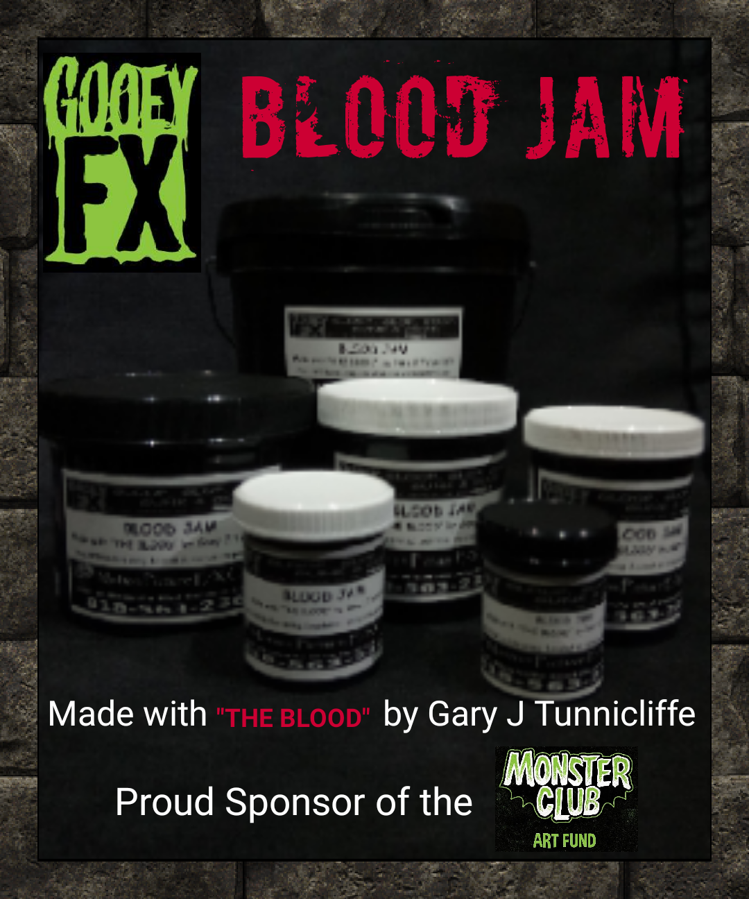 GOOEY FX GLOP... X-THICK   BLOOD JAM 128 oz Gallon (7524410163458)