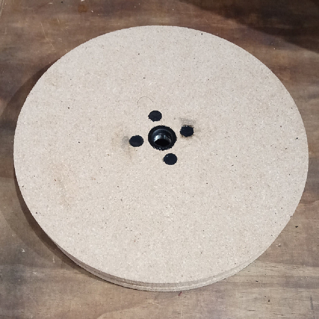 Turntable  Small: 12 inch with built-in 1-2 Pipe flange (7524407771394)