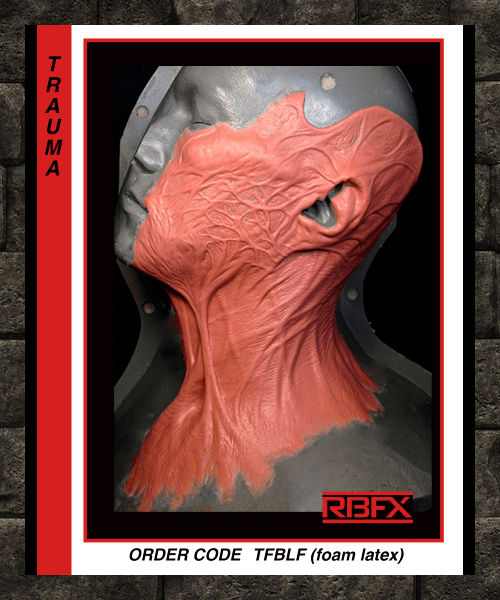 TFBLF - Trauma Burned Left Face - Foam Latex (7524447486210)