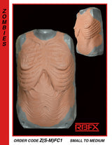 Z(S-M)FC1  FEMALE ZOMBIE CHEST  Small-Medium   FOAM LATEX (7523825352962)