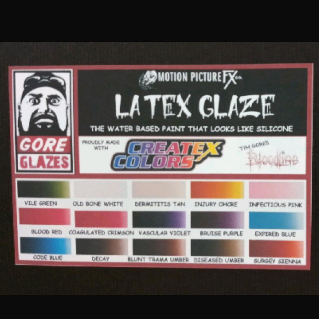 GORE GLAZE   Made with CREATEX Bloodline !    15 Color Master Set 2oz (pre-order) (7524401938690)