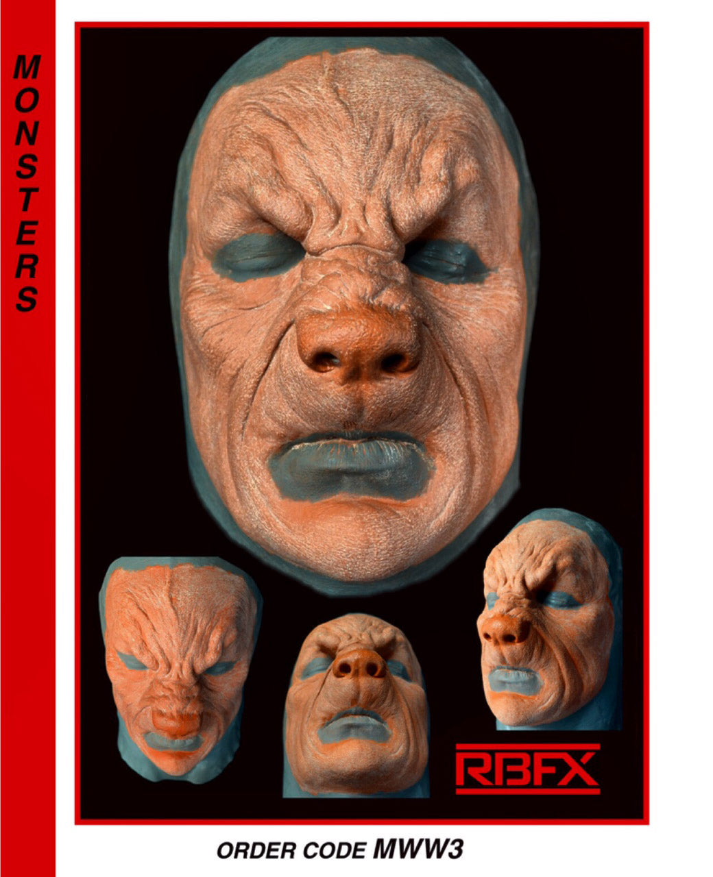 MWW3    Werewolf Face FOAM LATEX (7523848159490)